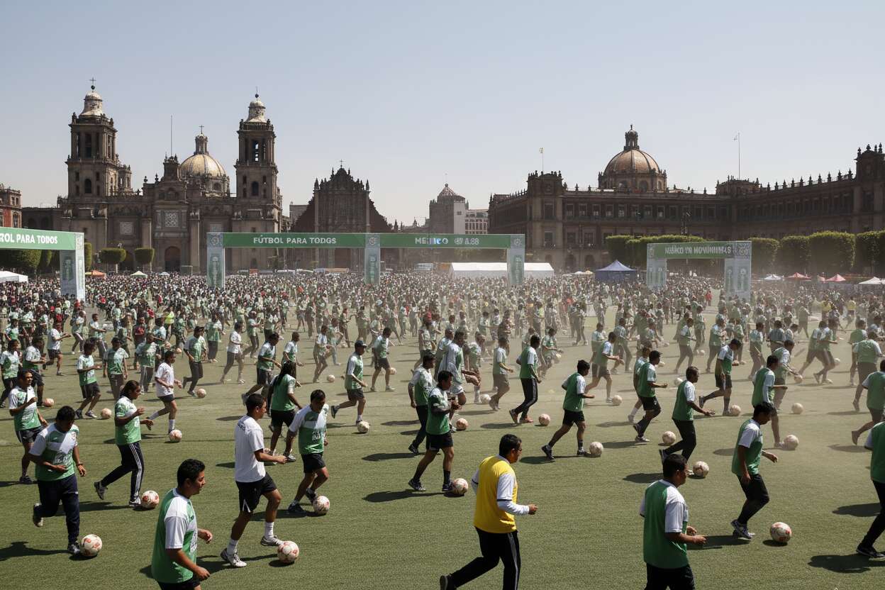 Clase de fútbol en el Zócalo: entra gratis al evento del 15 de marzo