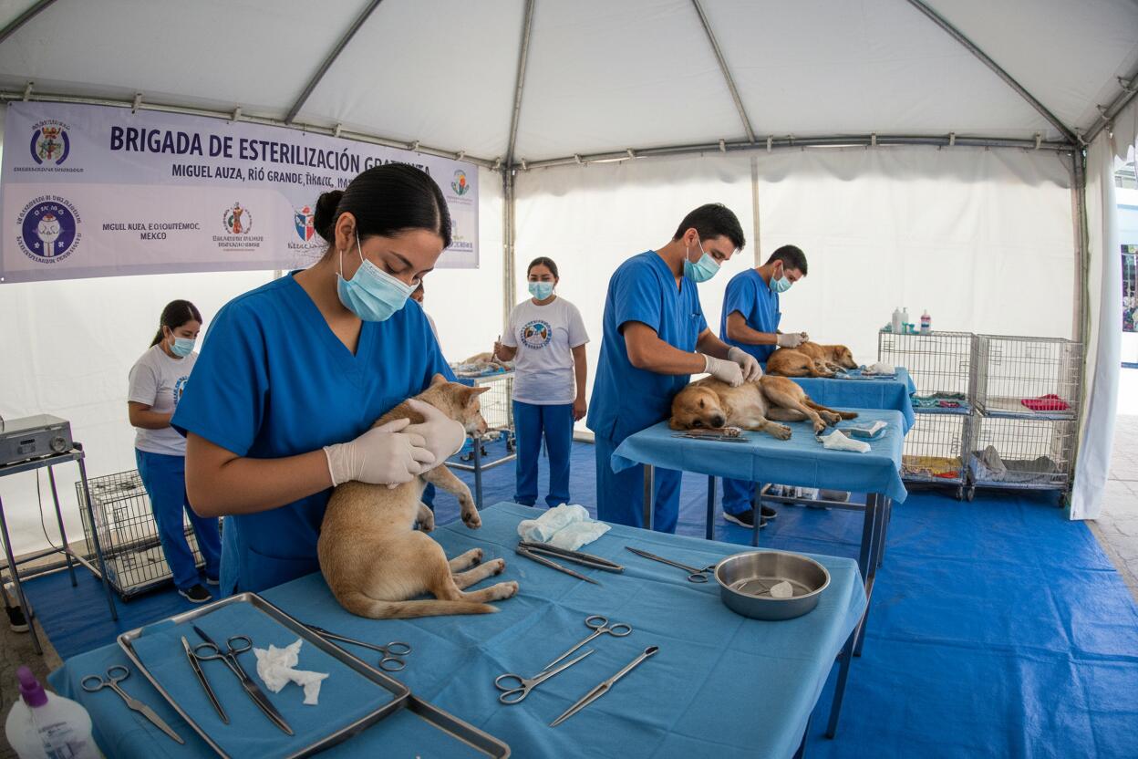 Esterilización gratuita para perros y gatos en tres municipios de Zacatecas.