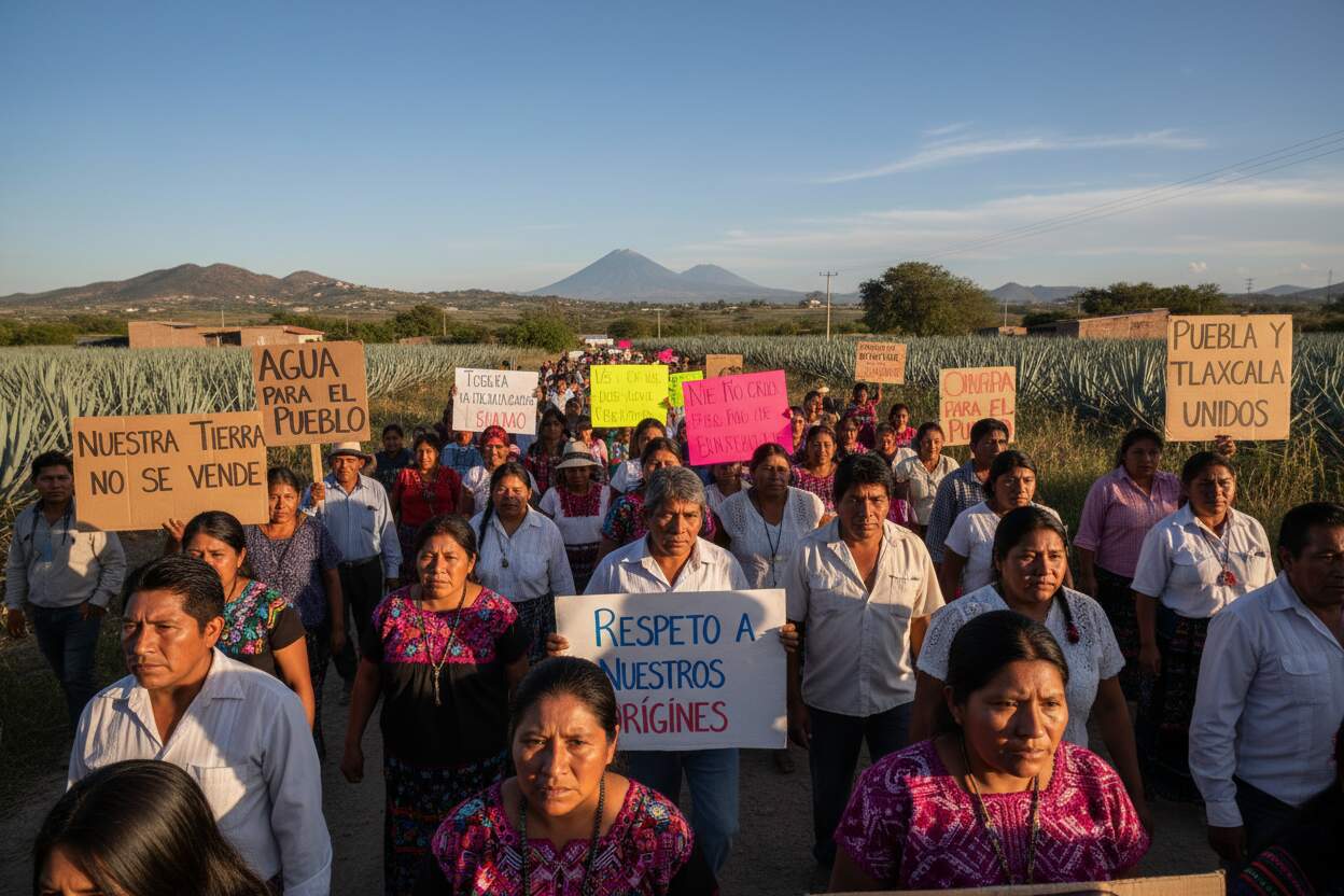 Pueblos originarios de Puebla rechazan proyecto industrial en su territorio