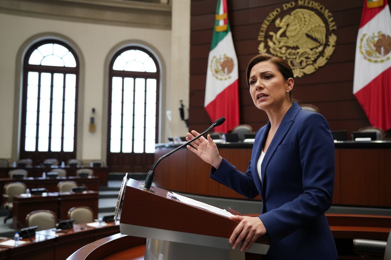 Lilly Téllez exige justicia por madre buscadoras asesinadas.