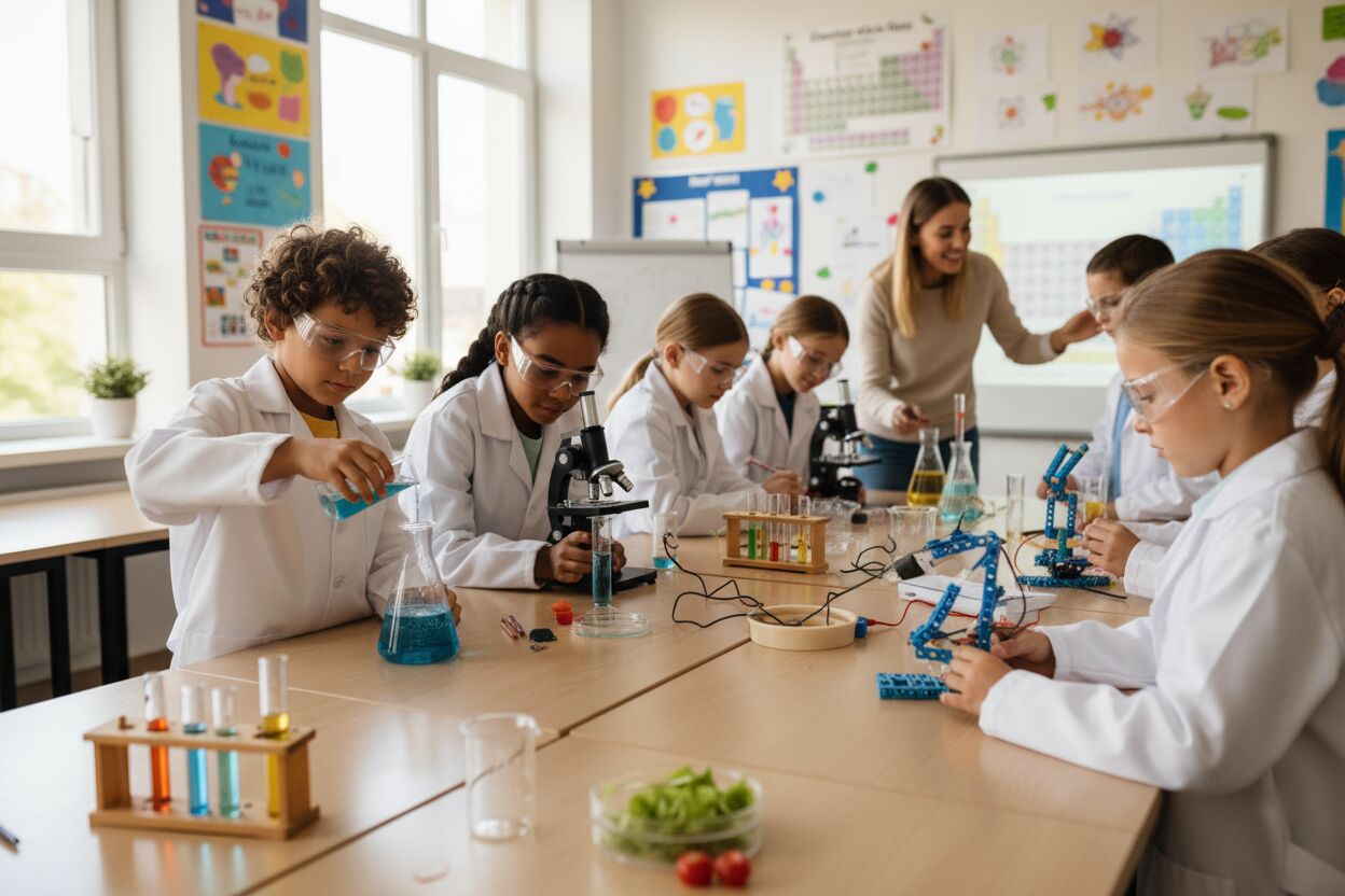 Niños y niñas aprenden ciencia de forma divertida en talleres de Cox en Cuyoaco, Puebla