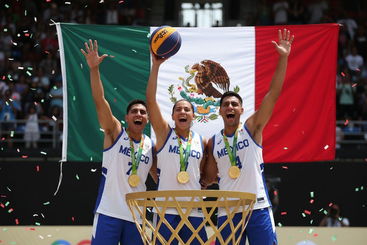 Puebla conquista bronce en baloncesto 3x3 durante la Olimpiada Nacional