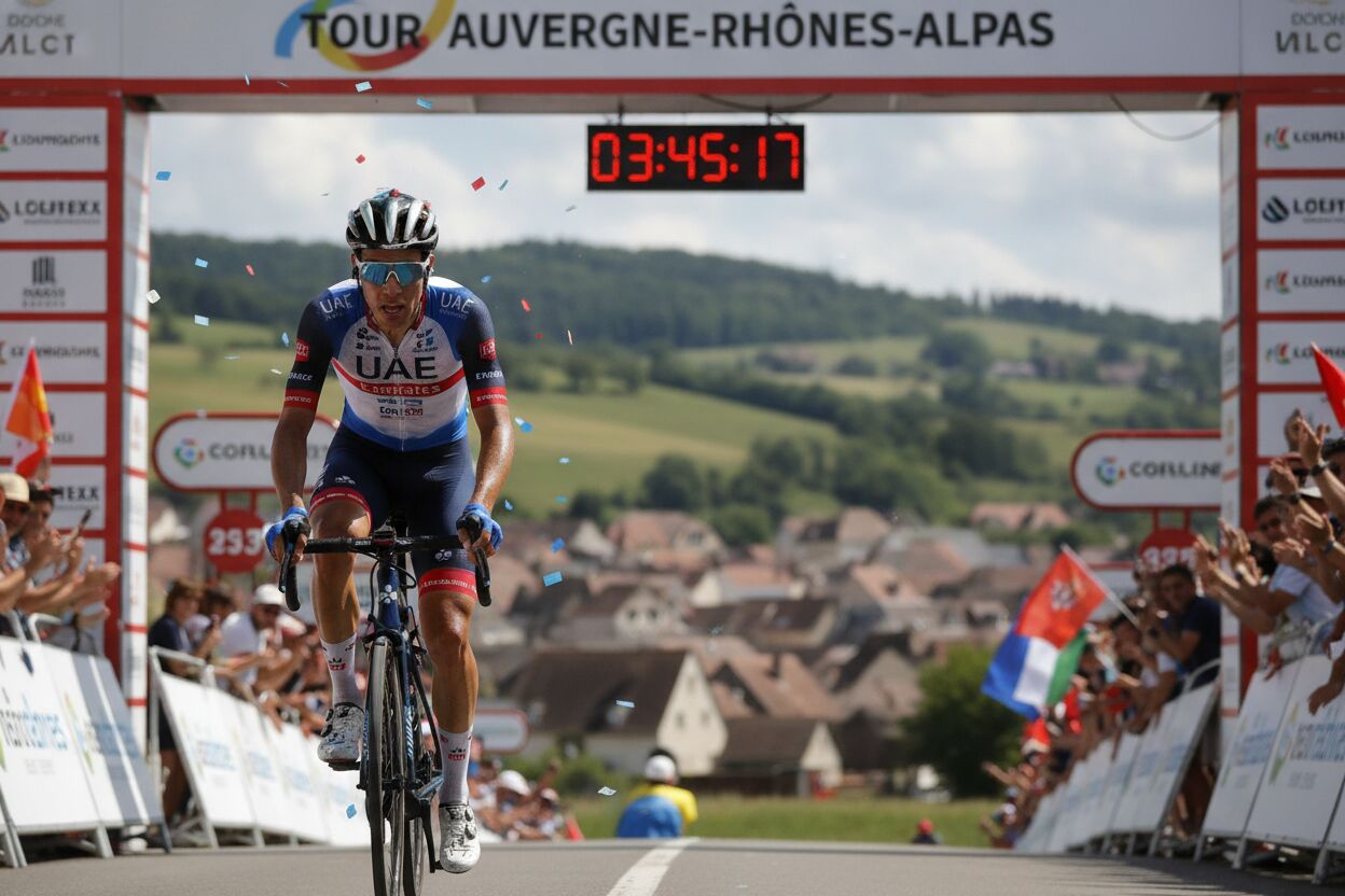 Isaac del Toro gana etapa y se acerca al liderato en Tour Auvergne-Rhones-Alpes