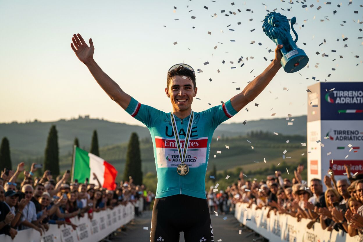 Isaac del Toro hace historia en Tirreno-Adriático 2026: gana tres maillots y domina la general
