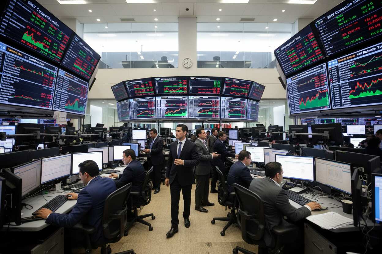 Bolsa Mexicana cae 0.94% tres días consecutivos a pesar del avance global.