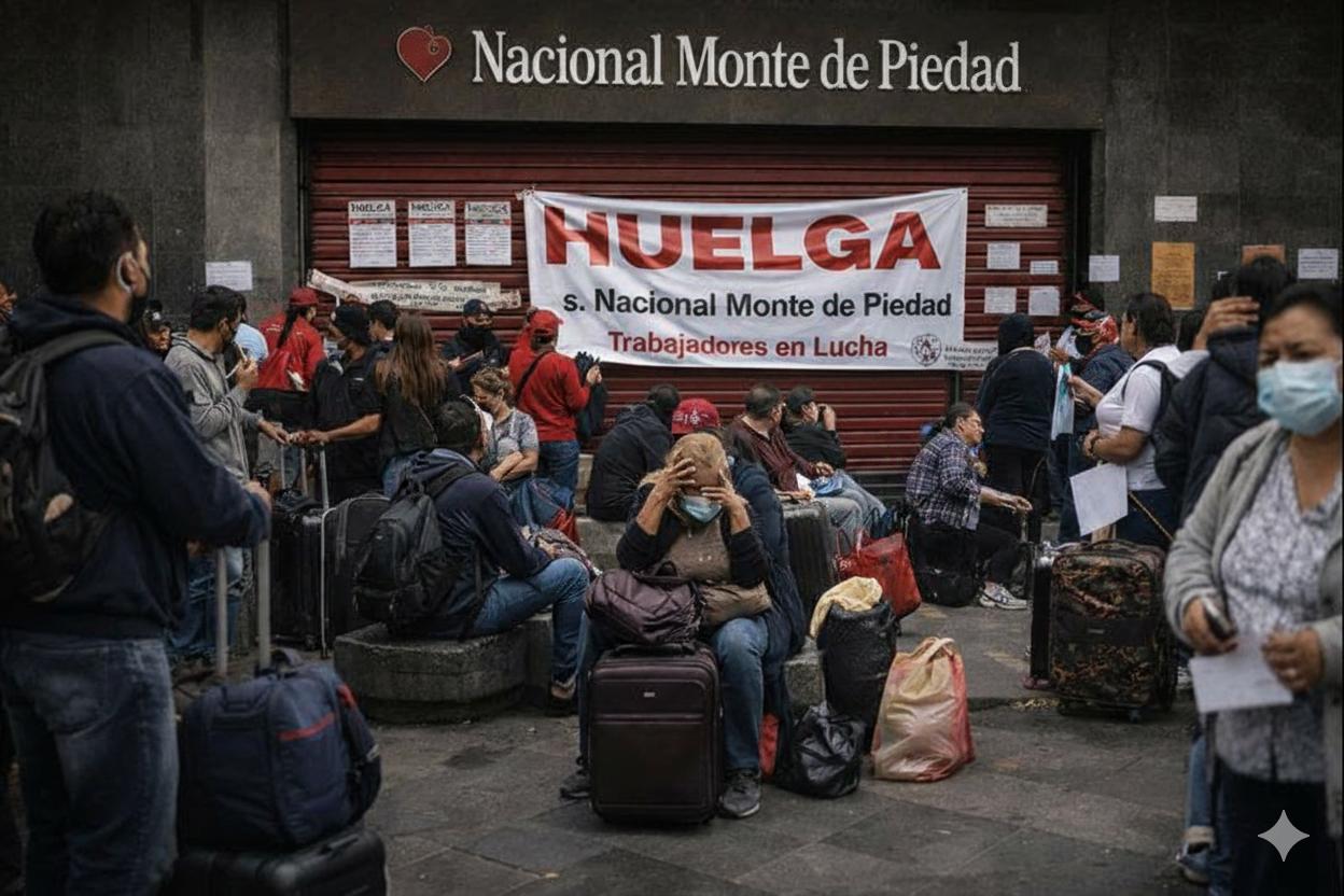 Huelga en Nacional Monte de Piedad: Cinco reuniones sin solución y usuarios afectados