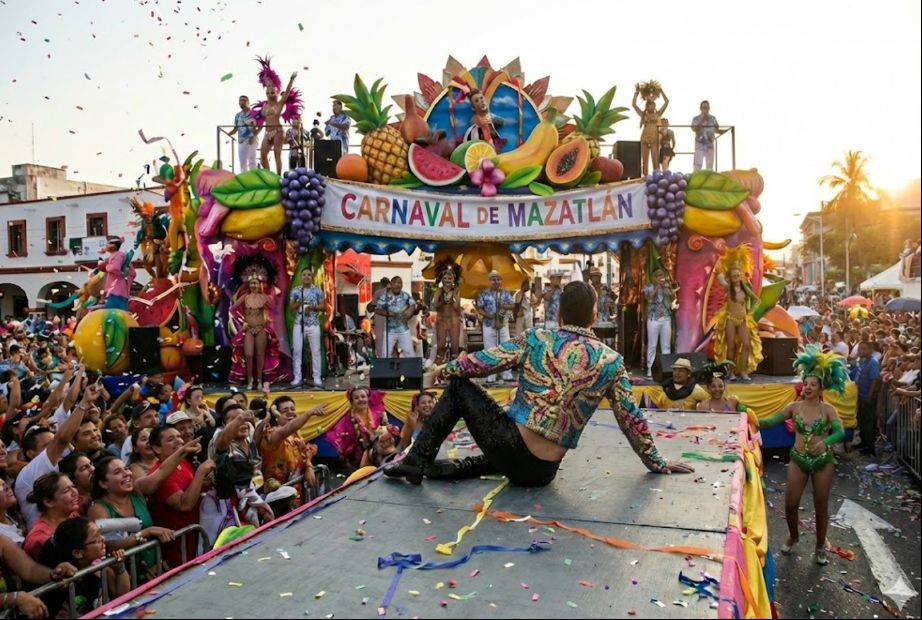Aldo de Nigris sufre aparatosa caída durante Carnaval de Mazatlán