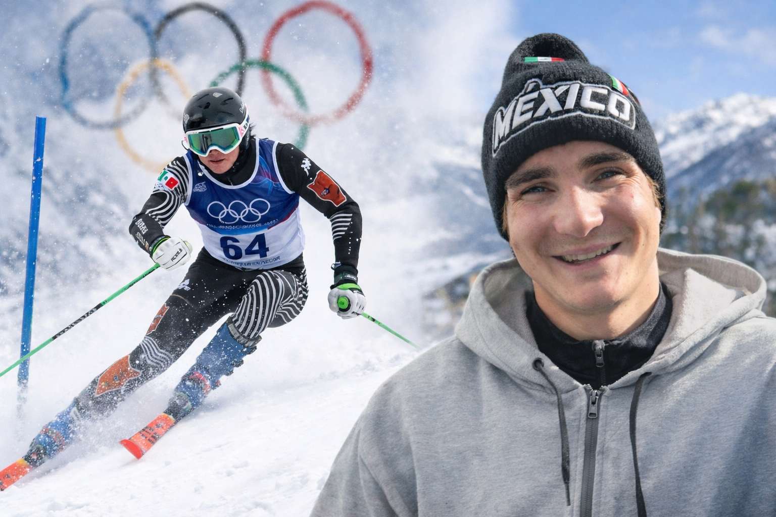 Lasse Gaxiola despide a México de los Juegos Olímpicos de Invierno Milano-Cortina 2026