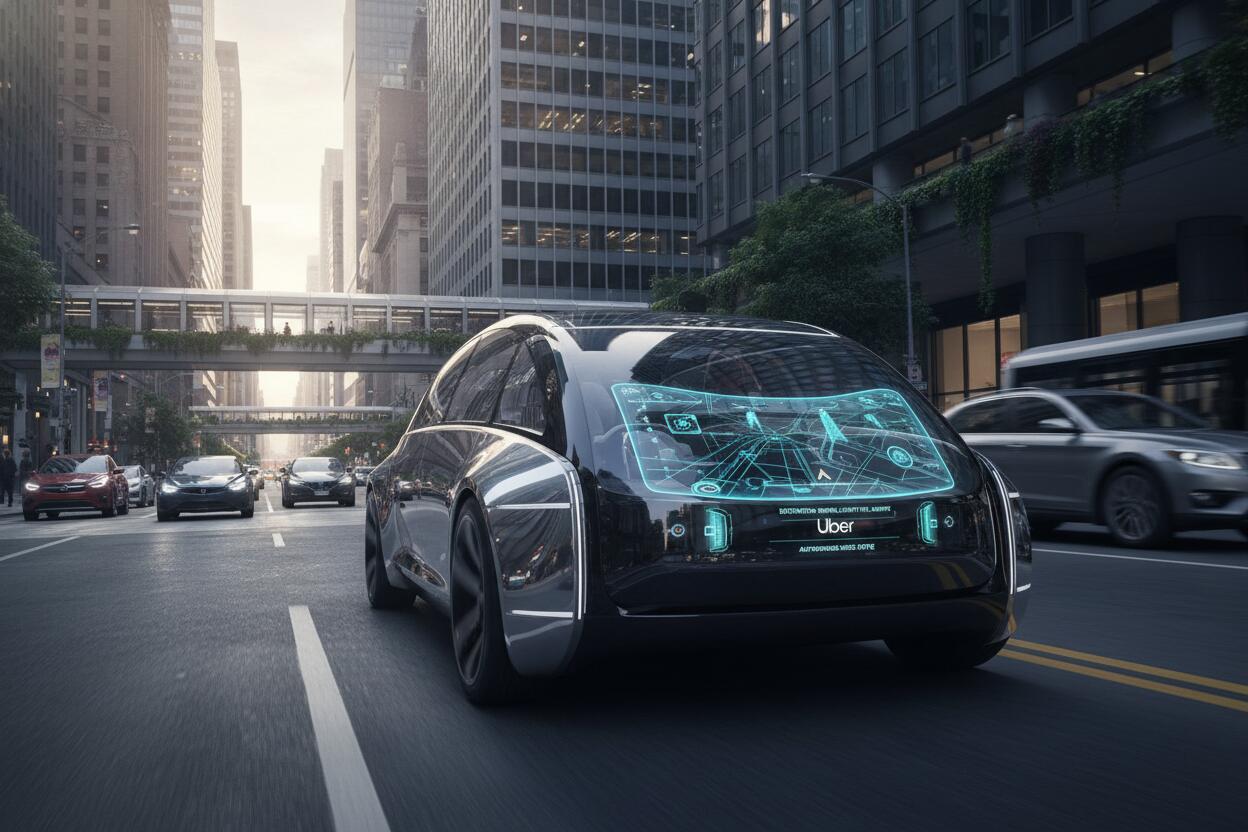 Uber y Nvidia lanzan red global de robotaxis impulsadas por IA para 2027
