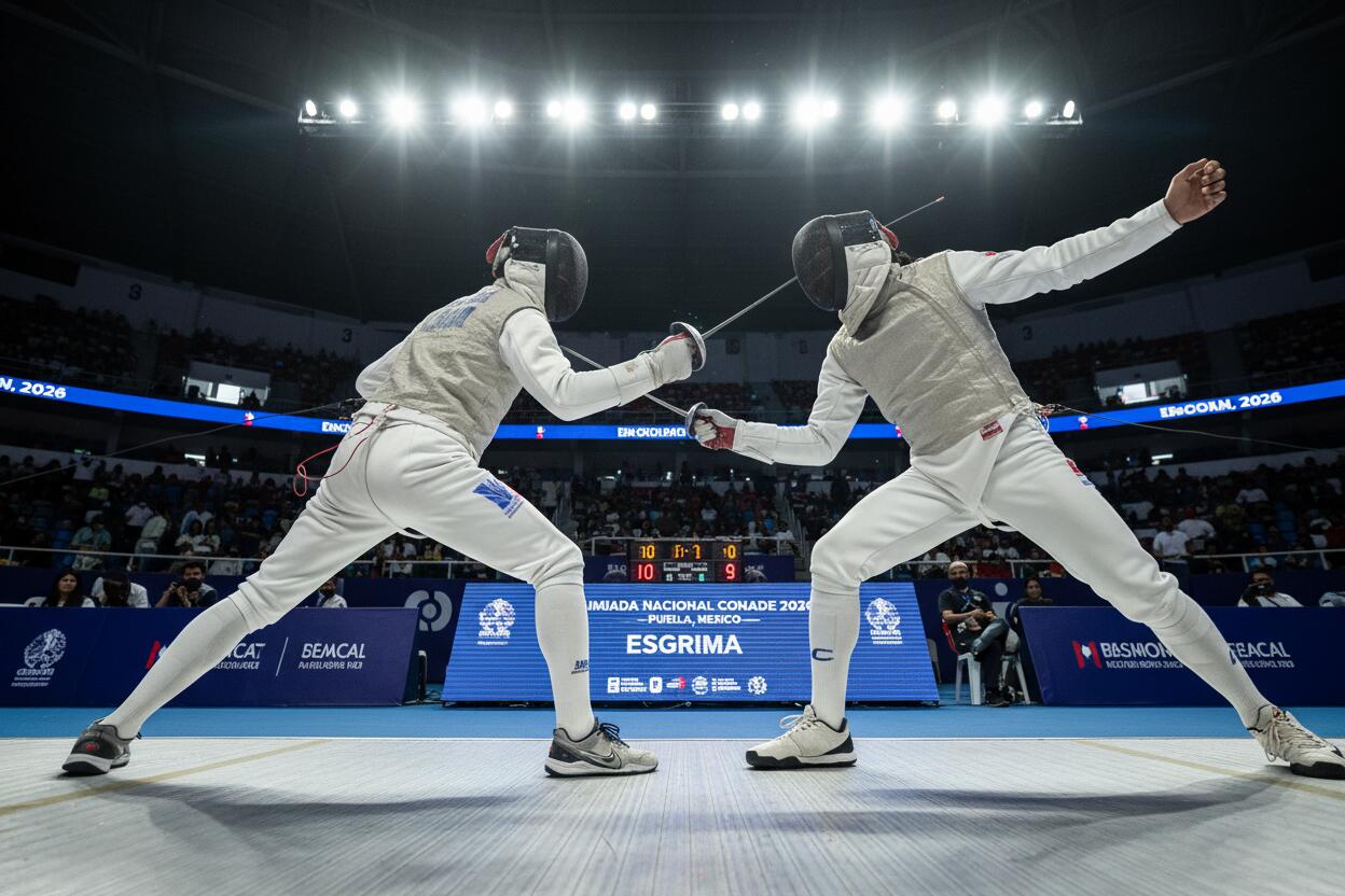 Puebla acoge la esgrima de la Olimpiada Nacional Conade 2026