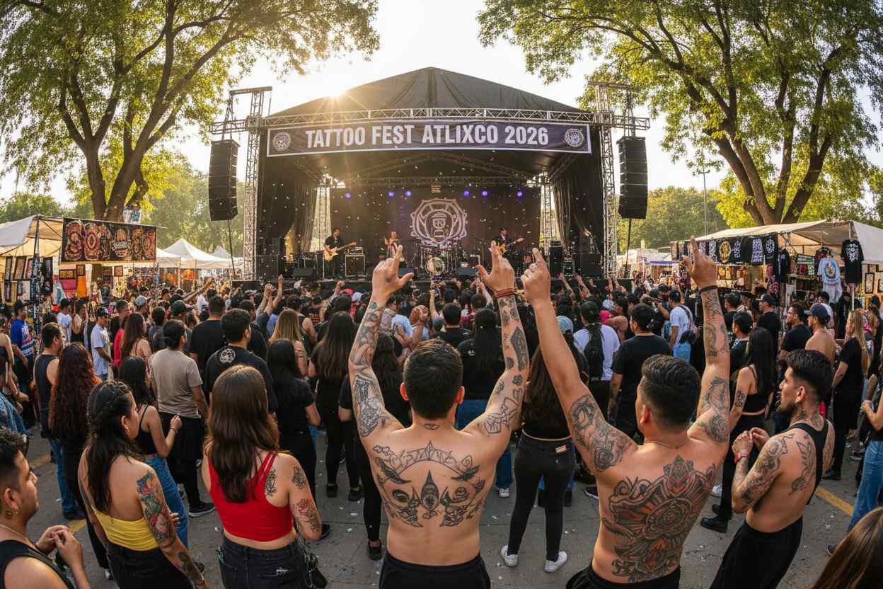 Tattoo Fest Atlixco 2026: Tatuajes, música y arte gratis en Puebla