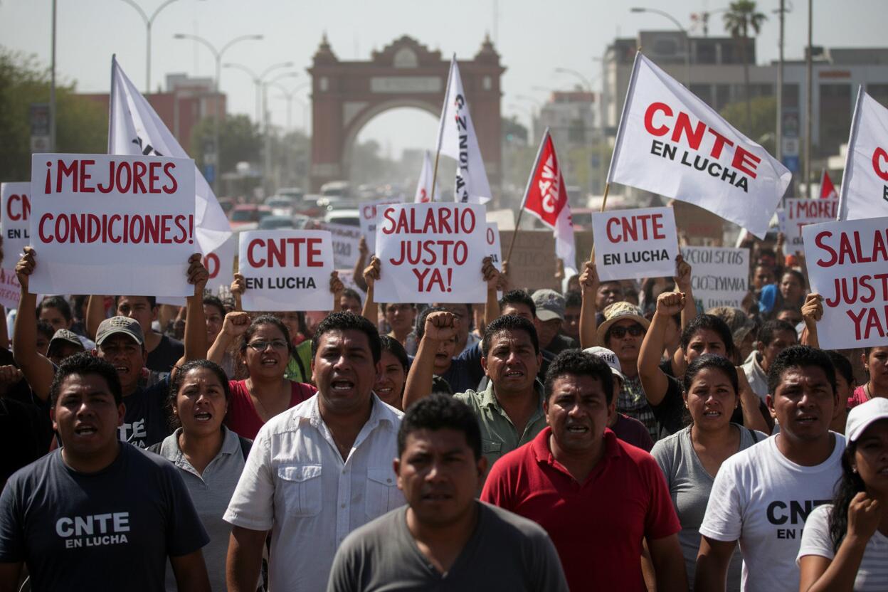 Maestros amenazan con paro nacional y protestas durante el Mundial por demandas laborales