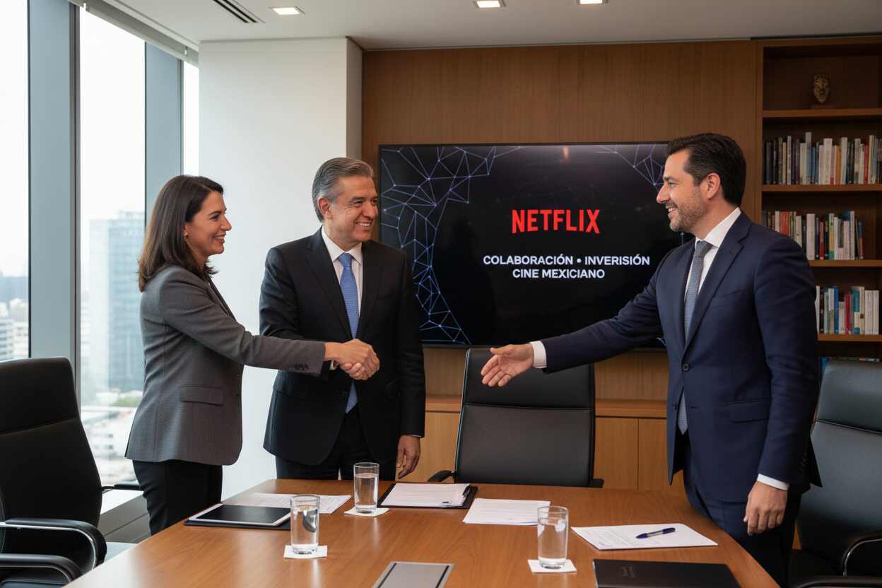 Ebrard recibe a Netflix: potencial de la industria audiovisual mexicana en el mundo