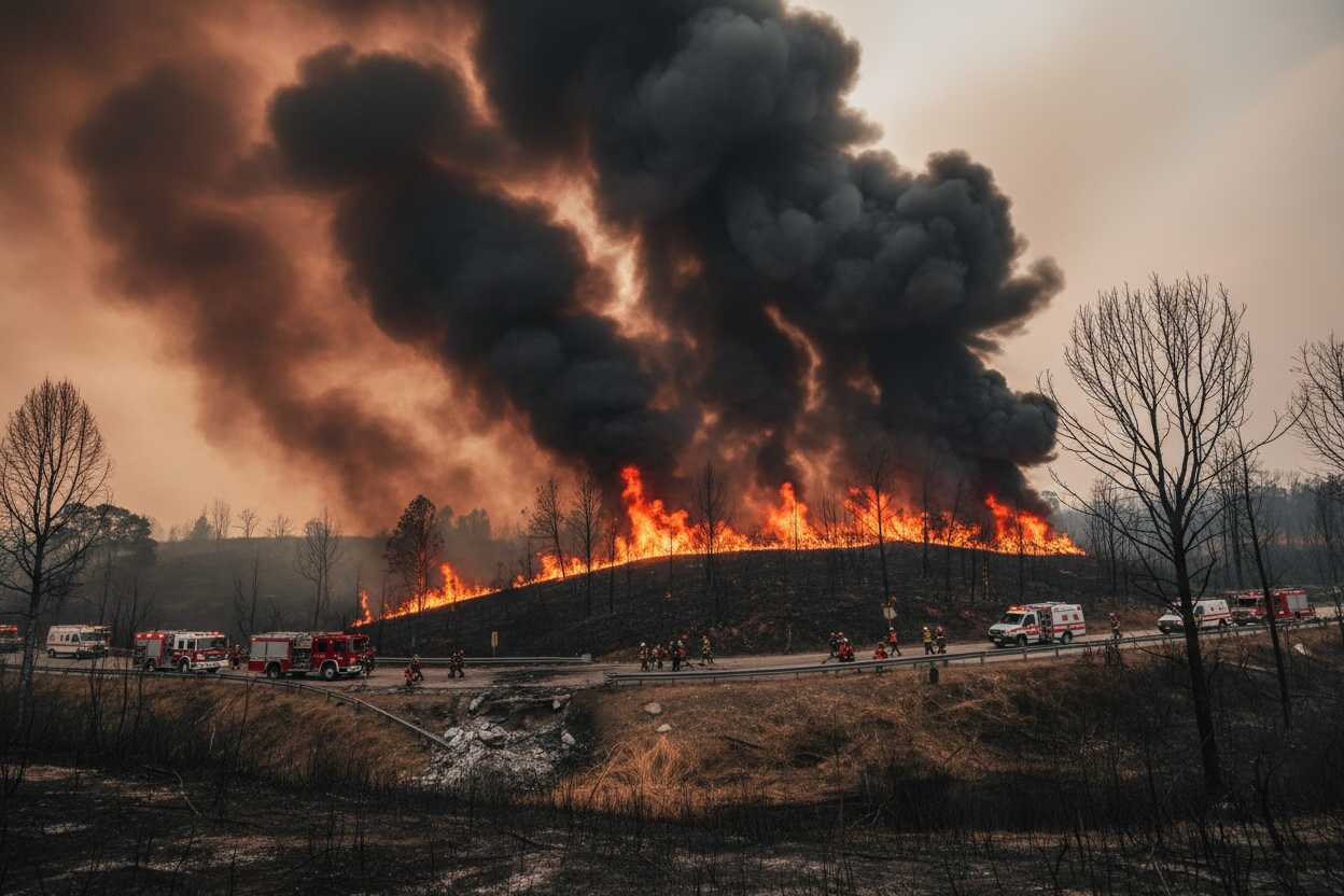 Incendio en Nezahualcóyotl afecta aire de CDMX en plena contingencia ambiental