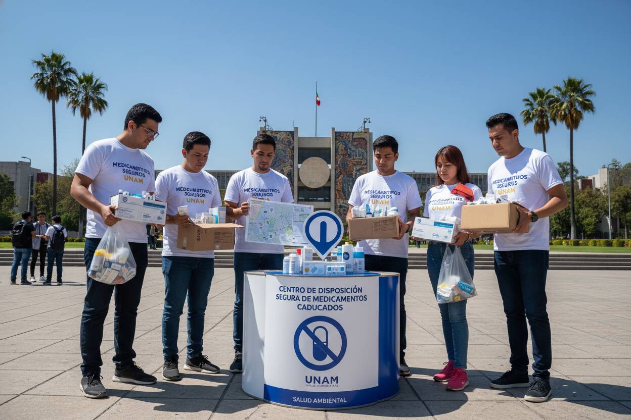 UNAM abre centro de acopio gratuito para medicamentos caducados