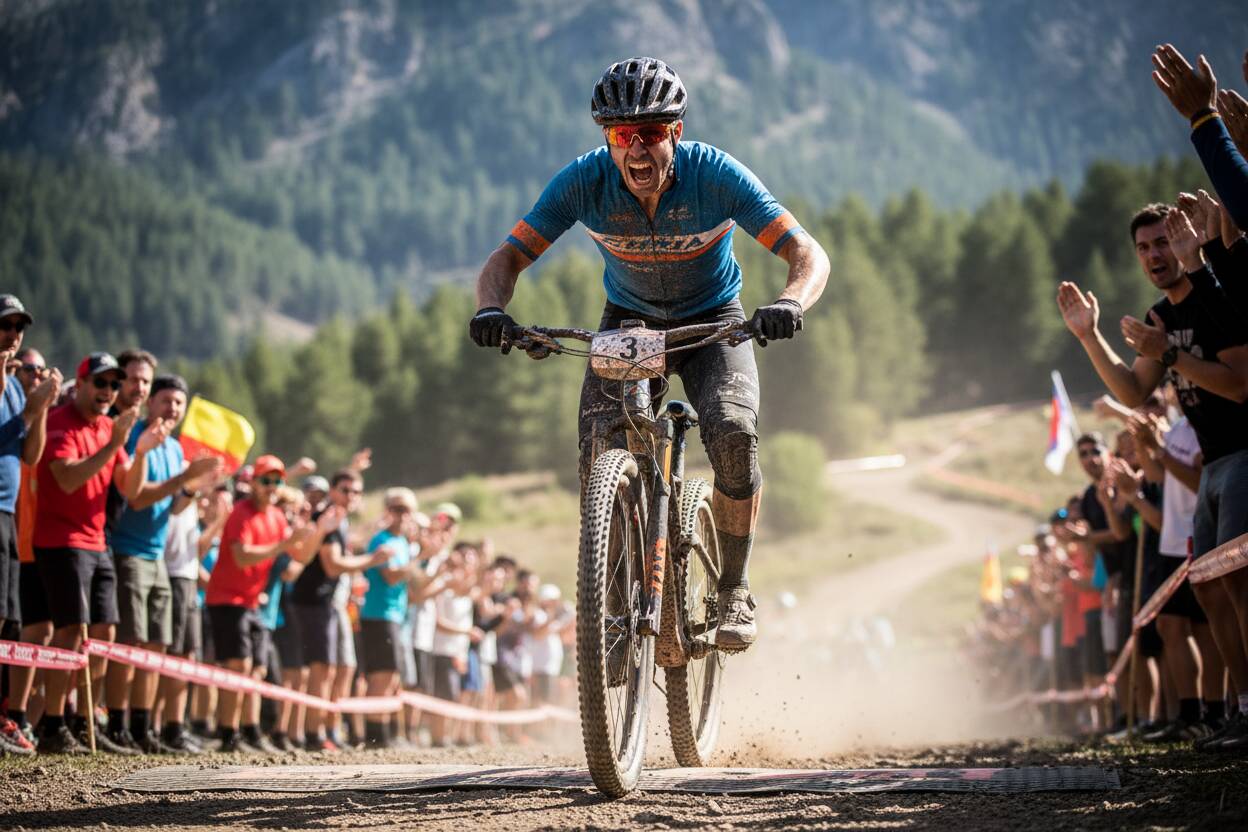 Alejandro García y Estíbaliz Sagardoy se coronan en el GP Internacional XCO Penas de Rodas