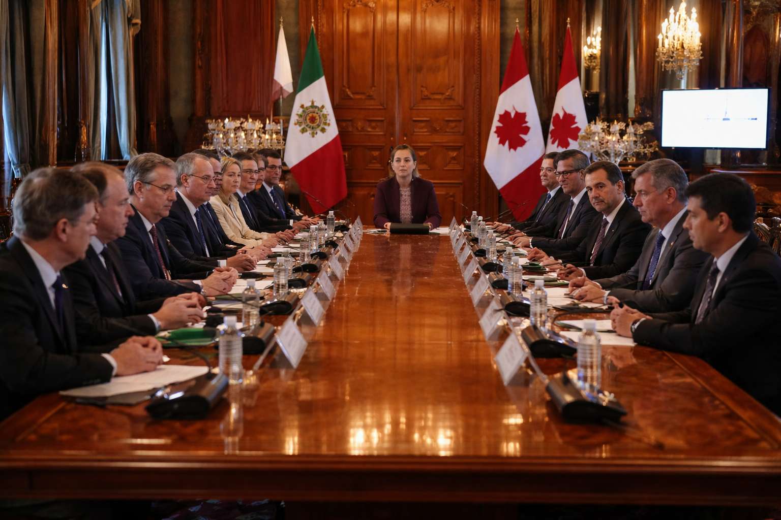 Sheinbaum se reúne con gabinete de Canadá y alista inversiones rumbo a revisión del T-MEC