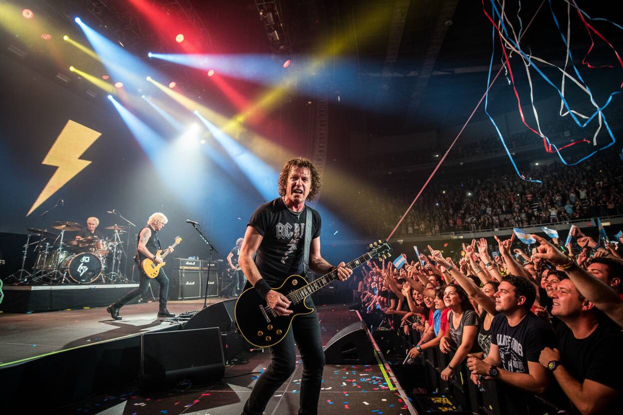 Stevie Young hospitalizado antes del concierto de AC/DC en Argentina