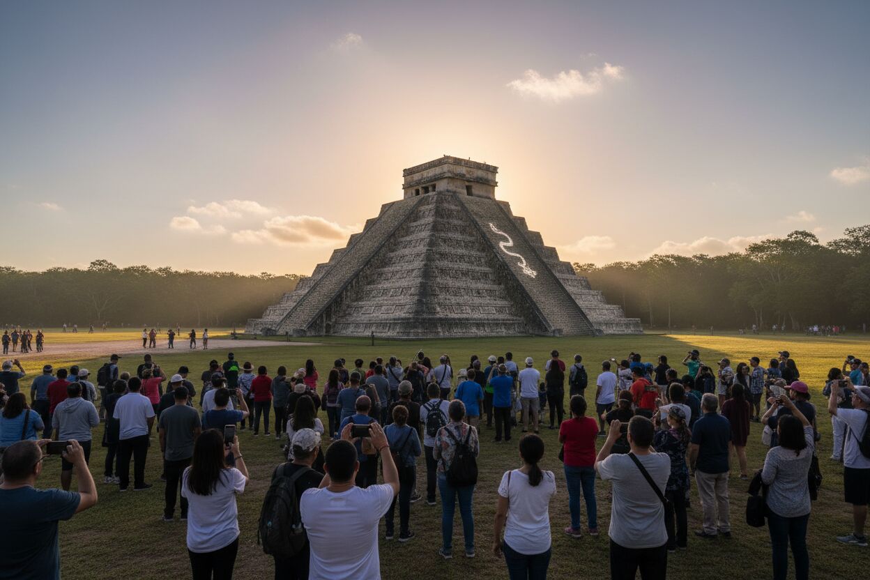 Equinoccio de Primavera en Chichén Itzá: Rituales, creencias y el descenso de Kukulkán HOY