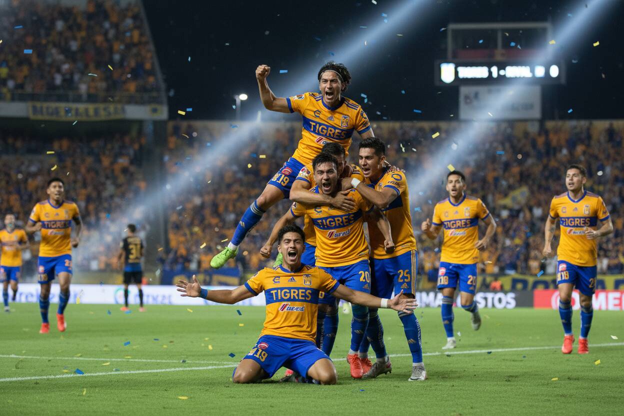Tigres Empata con gol de Correa; Cruz Azul sigue en crisis