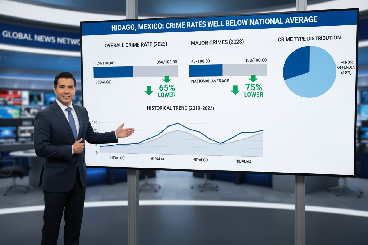 Hidalgo registra menor incidencia delictiva comparado al promedio nacional