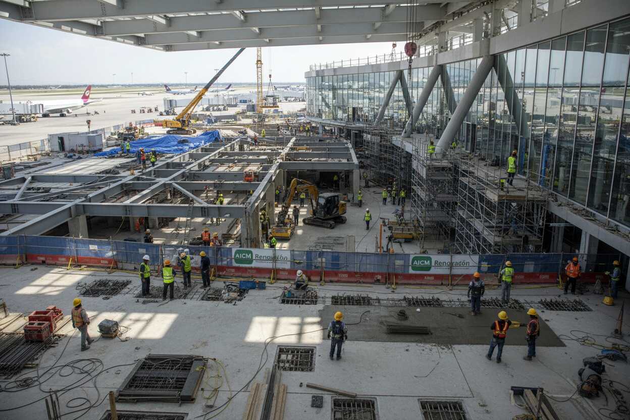 Remodelan el AICM para la Copa Mundial con un 40% de avance