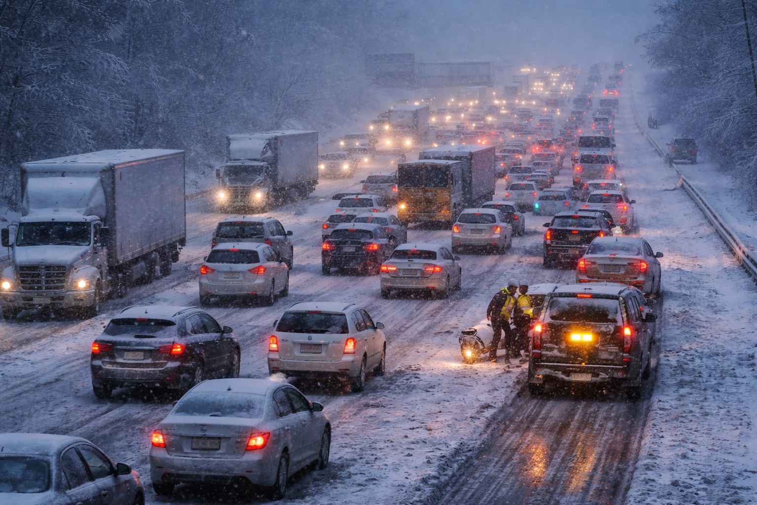 Tormenta invernal en EE.UU. paraliza vuelos y carreteras en Virginia y el Este del país