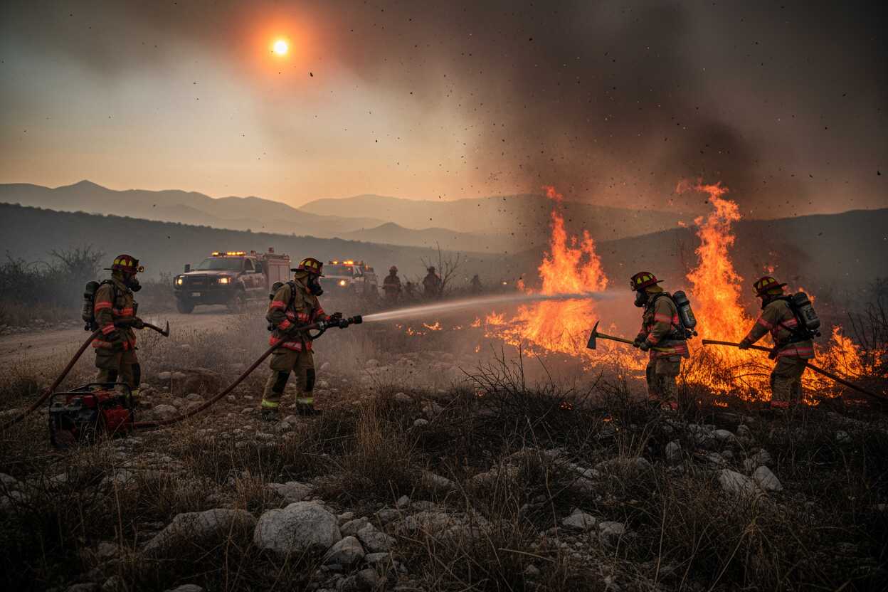 Incendios en la Sierra de Guadalupe: Tercer día consecutivo de llamas en Tlalnepantla