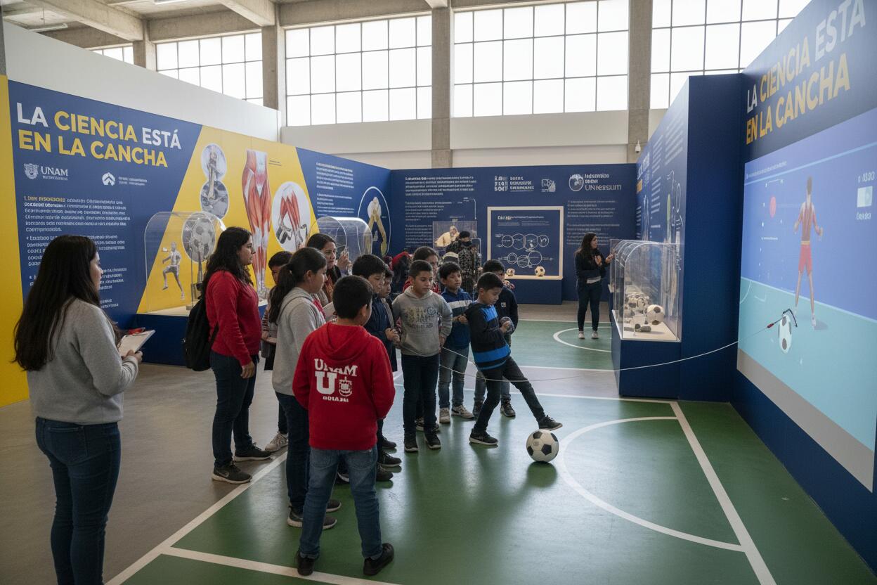 La ciencia está en la cancha: exposición en la UNAM une fútbol y conocimiento