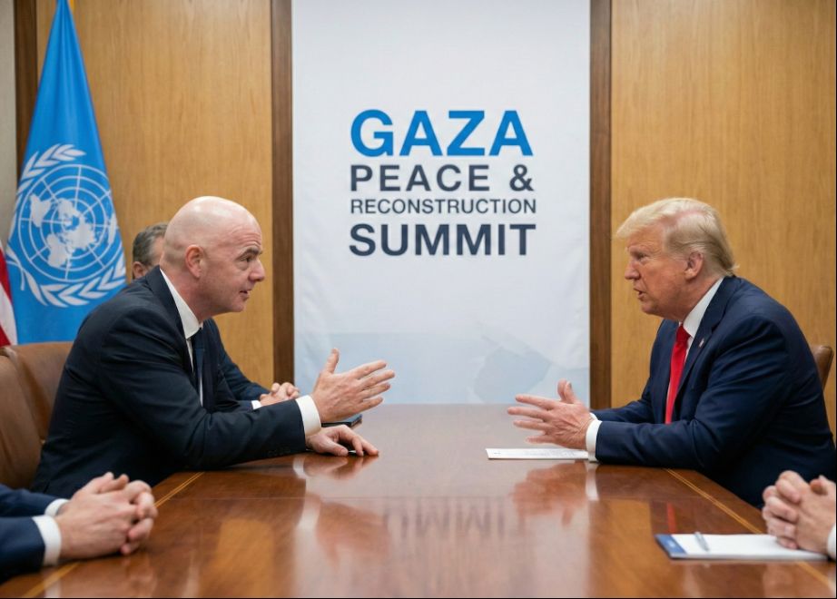 Infantino en la Junta de la Paz: COI defiende su neutralidad política