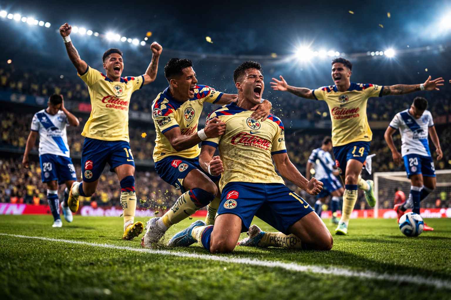 América goleó 4-0 al Puebla y vuelve a la victoria en Liga MX