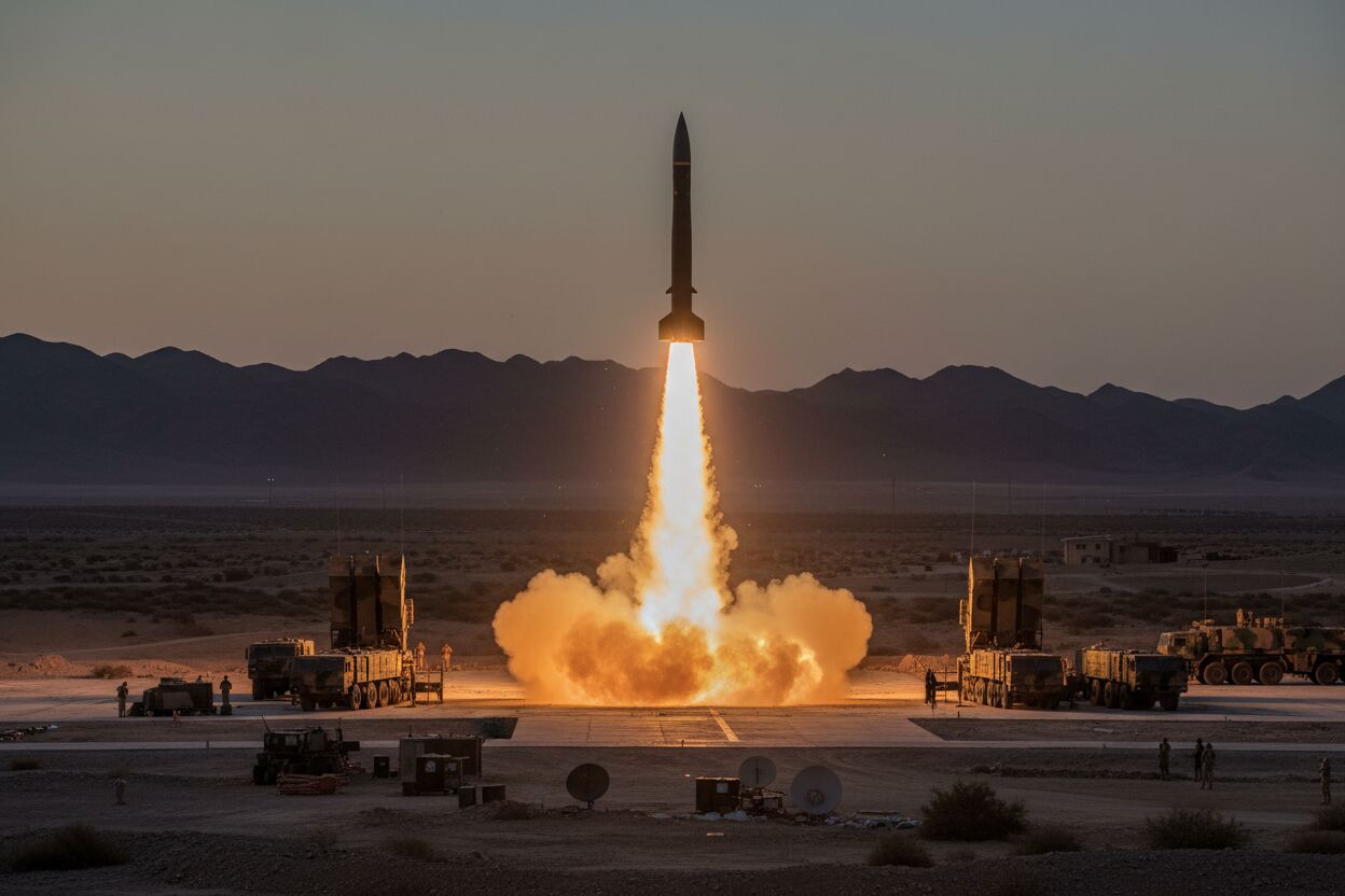 Irán lanza misiles balísticos a base militar de EE. UU. y Reino Unido