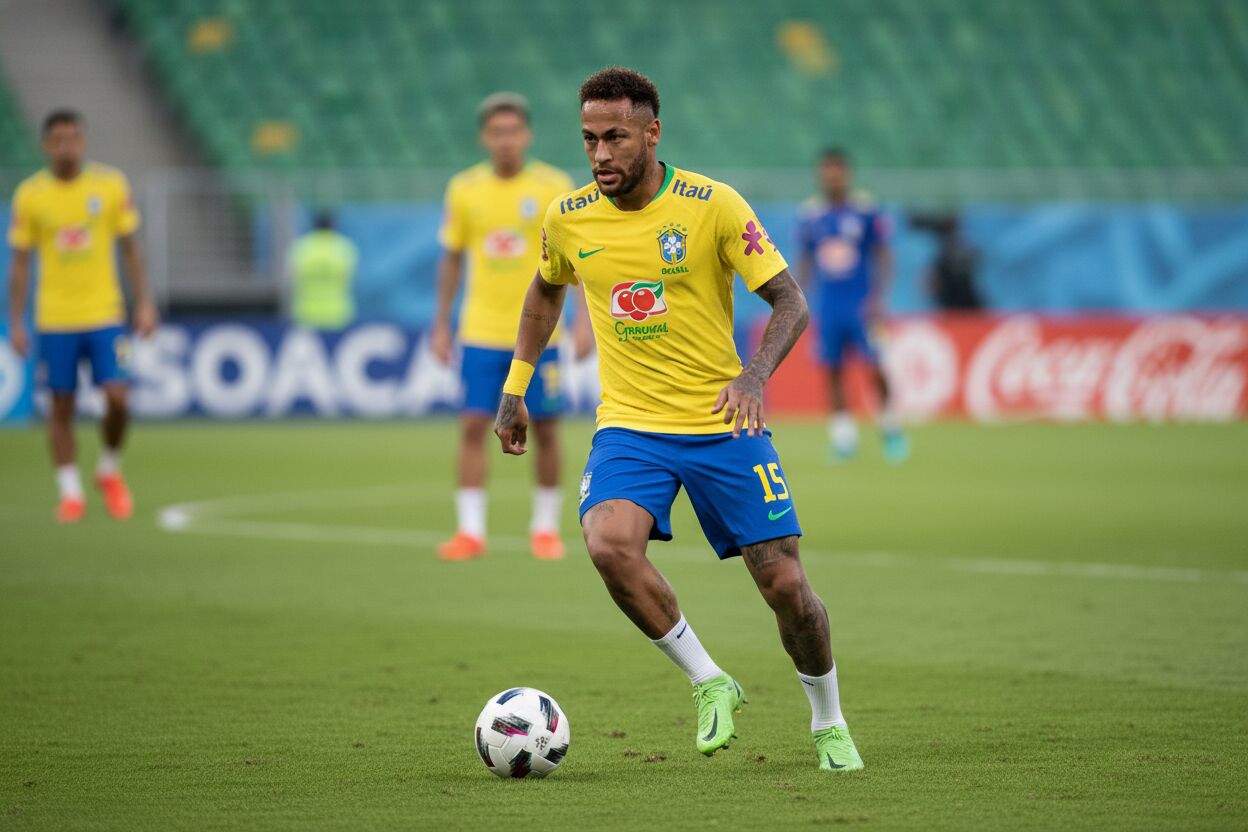 Neymar sufre lesión leve, pero espera jugar el Mundial con Brasil