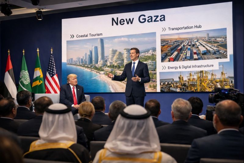 Trump en Davos: 25 mil millones de dólares para una 'Nueva Gaza'