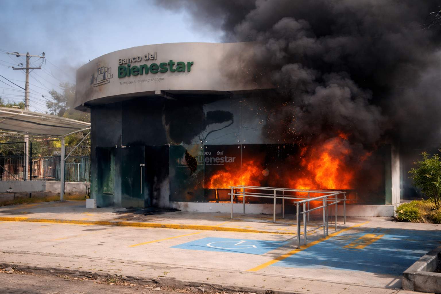 Incendian sucursales del Banco del Bienestar en Jalisco tras caída de “El Mencho”