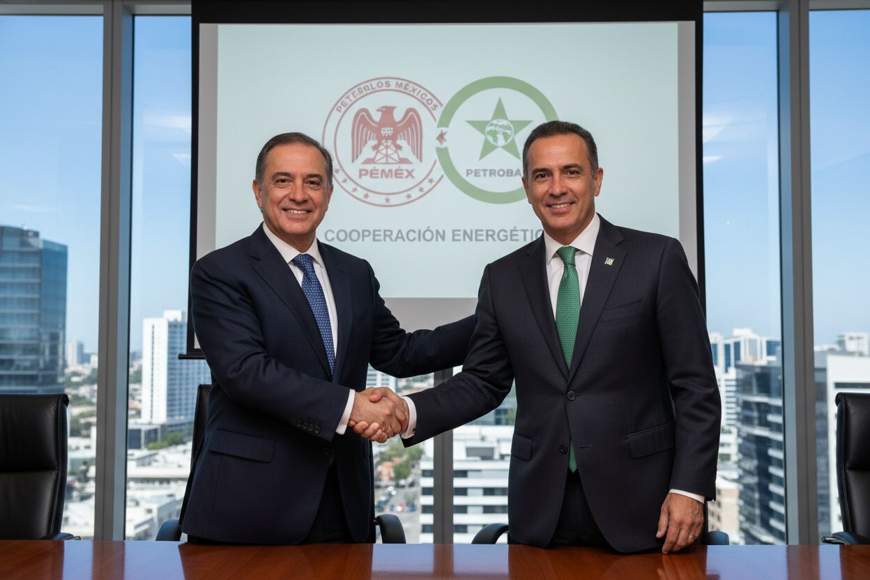 Sheinbaum prevé acuerdo de cooperación Pemex-Petrobras para junio