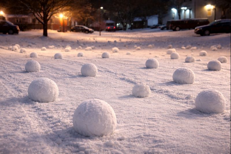 ¿Esferas de nieve invaden Nueva York? El extraño fenómeno de los 