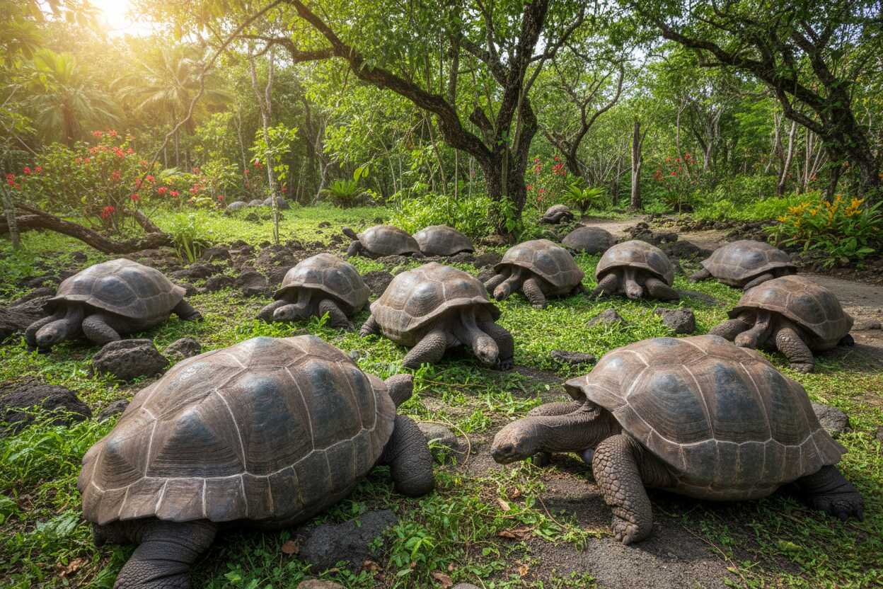 Tortugas gigantes regresan a las Islas Galápagos tras 180 años