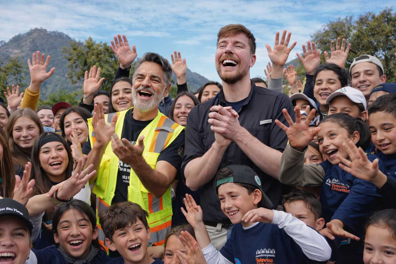 MrBeast y Eugenio Derbez construyen escuela en México para niños de comunidad vulnerable