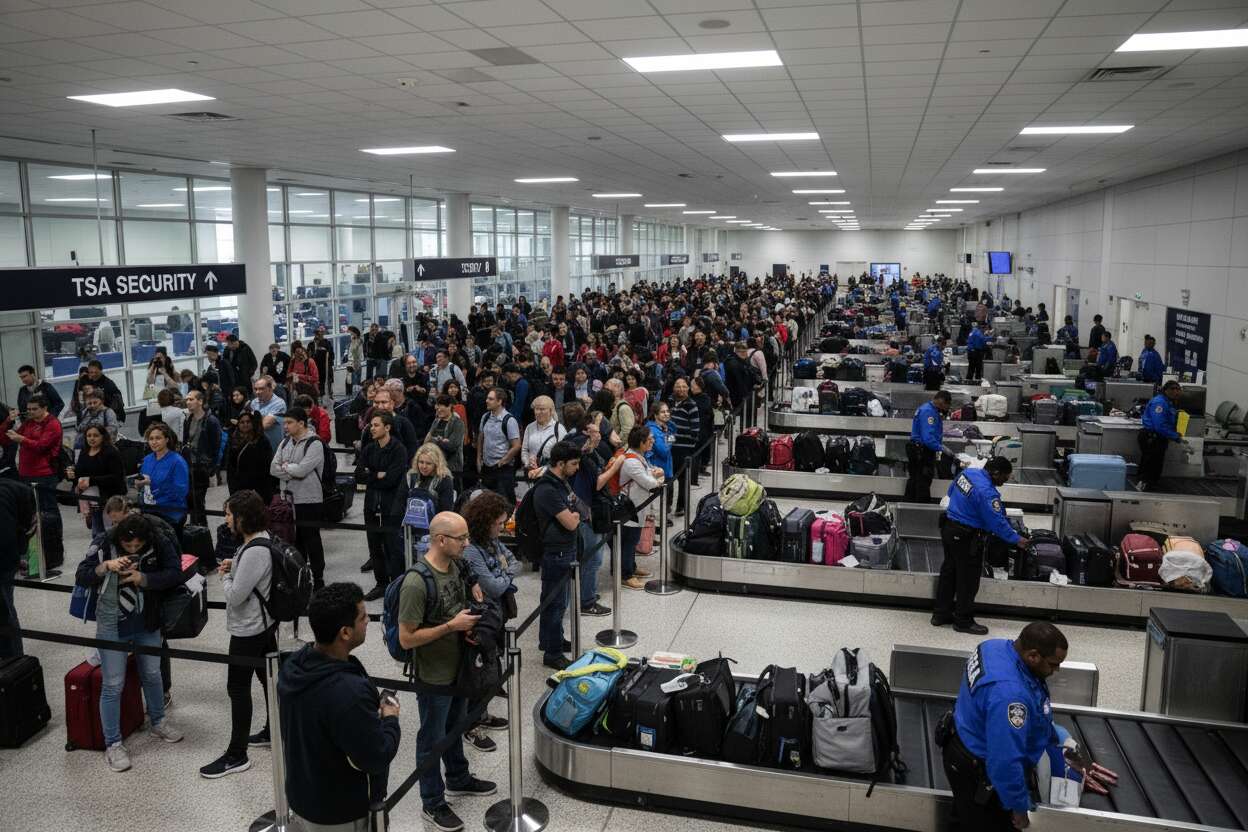 Trump amenaza con desplegar Guardia Nacional en aeropuertos por retrasos