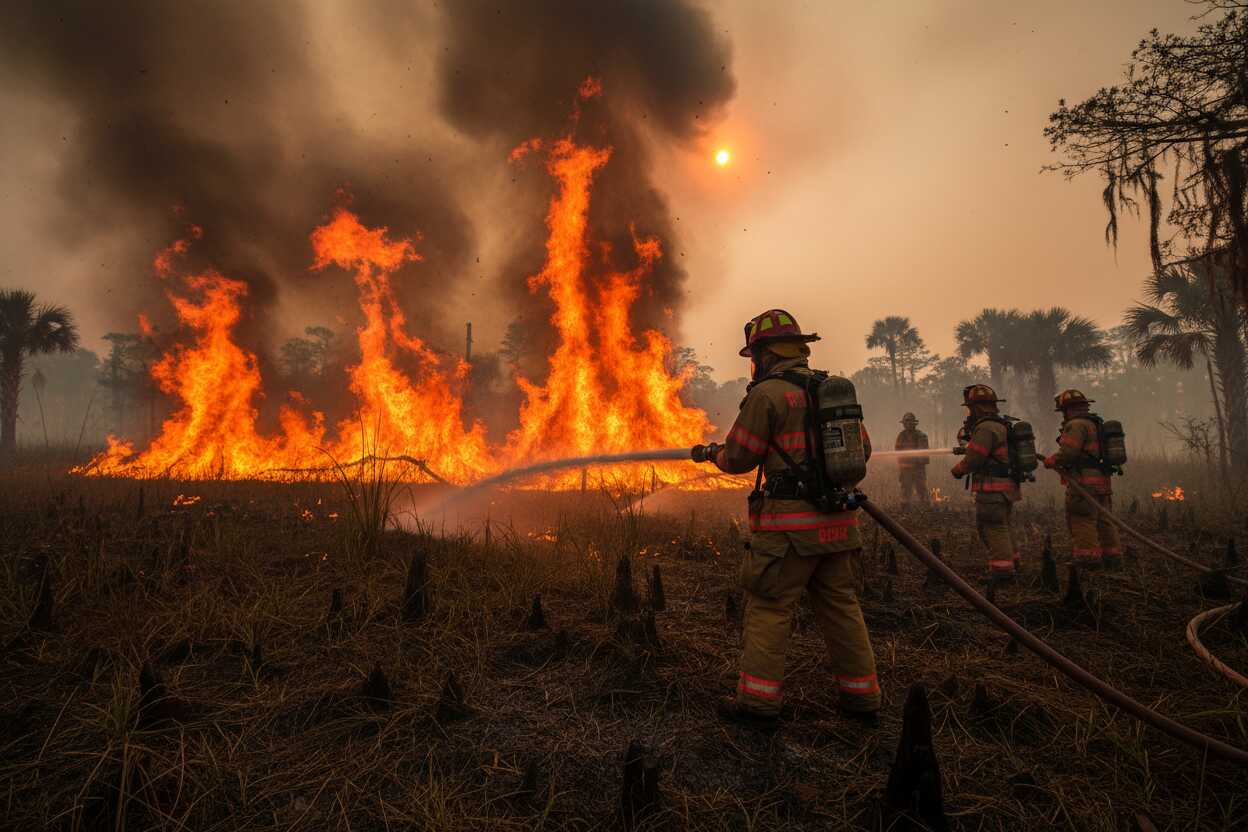 Incendio Nacional en Big Cypress, Florida, sin contención: 25 mil acres quemados