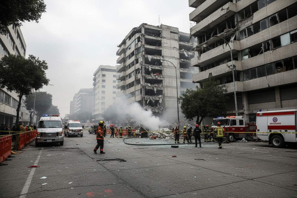 Fuga de gas LP en Ciudad de los Deportes deja herido a un hombre