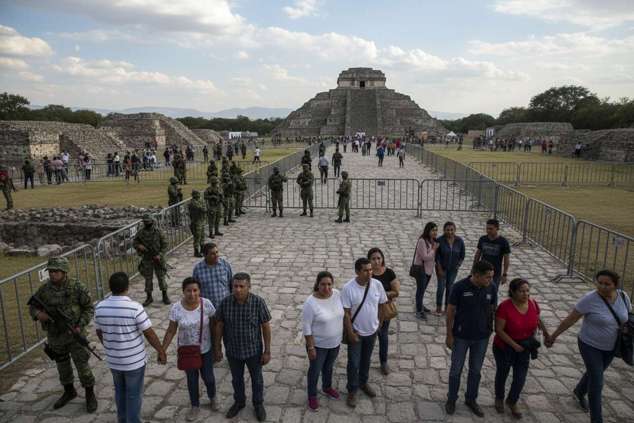 Mayor seguridad en Monte Albán tras ataque en Teotihuacán