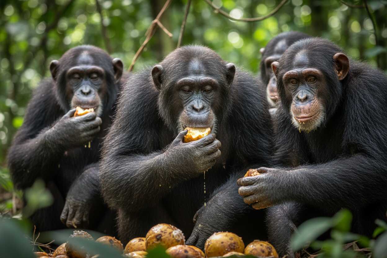 ¿Monos borrachos? Chimpancés salvajes consumen alcohol a través de la fruta fermentada