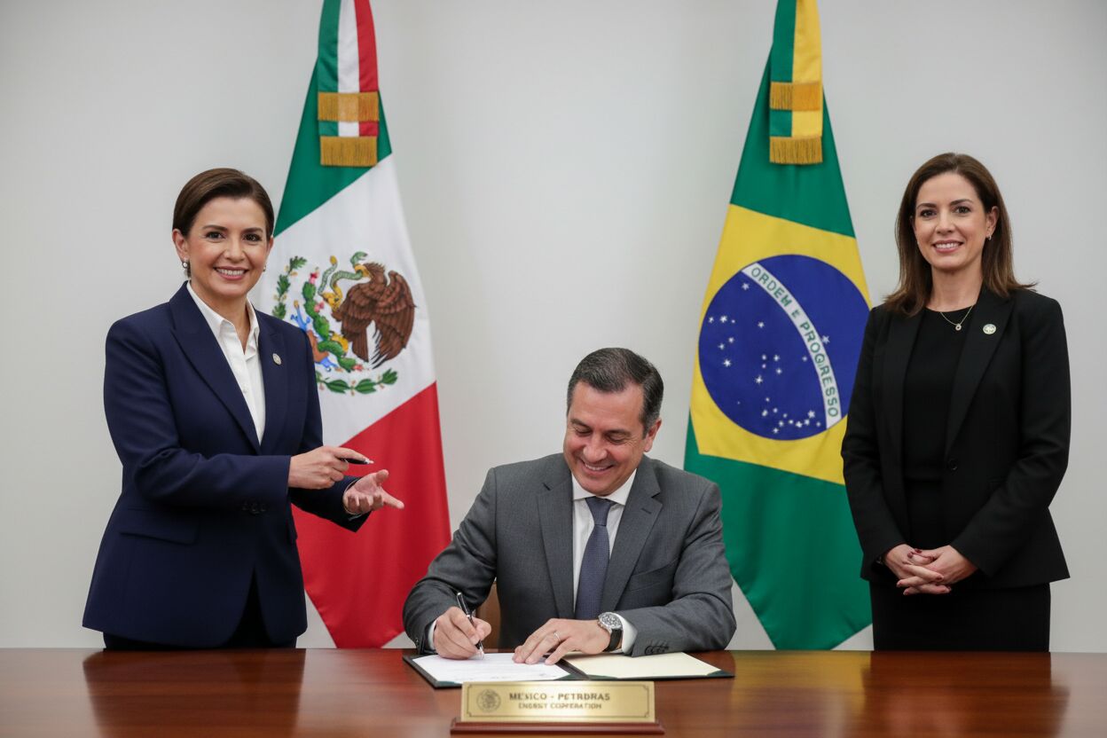México y Brasil unen fuerzas para explorar y explotar petróleo