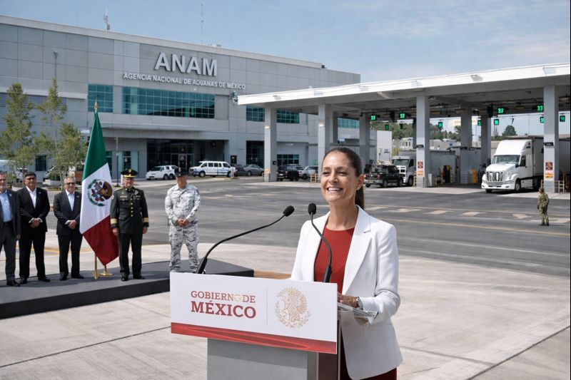 Claudia Sheinbaum inaugura nueva sede aduanera en Nuevo Laredo con inversión de 4 mil mdp