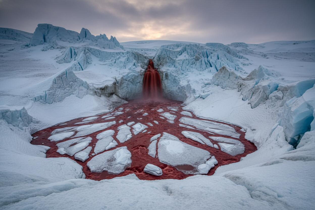¿Qué son las Blood Falls?: el misterio rojo de la Antártida explicado por la ciencia