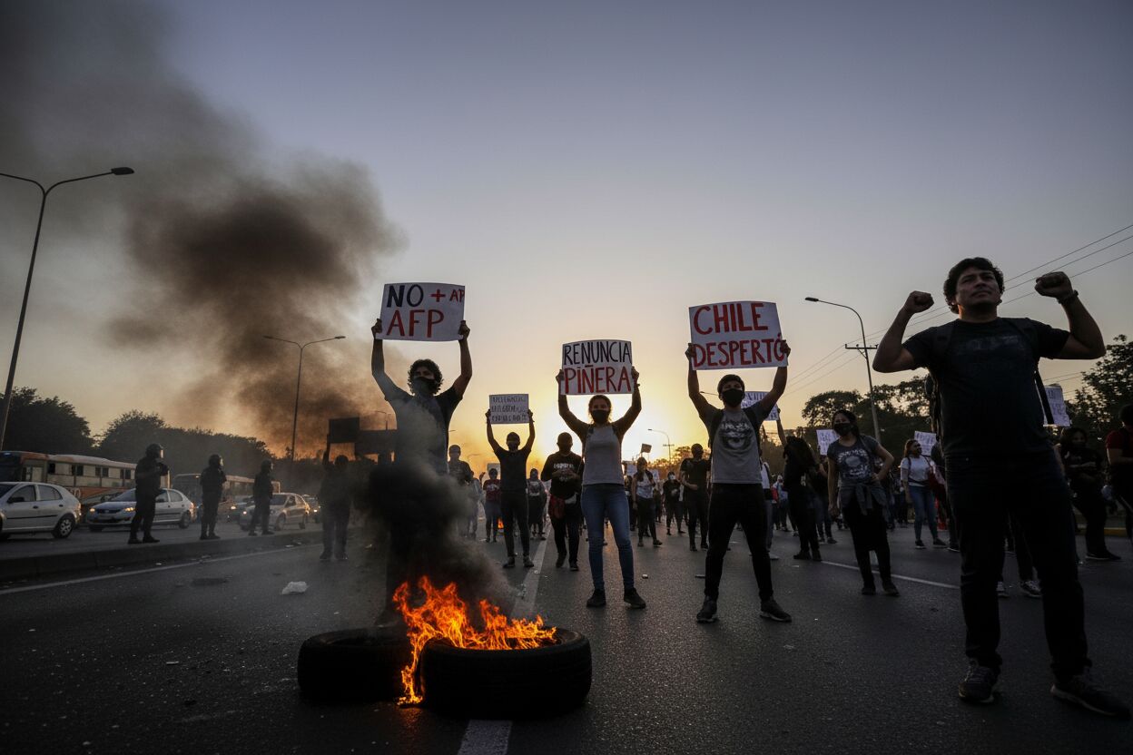 Chile: alza del precio del combustible desata caos social y protestas