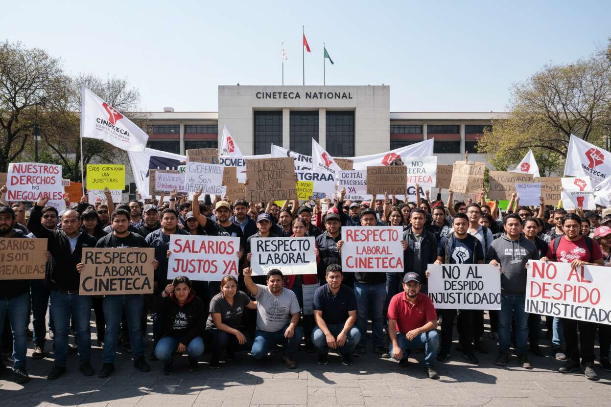 Trabajadores de la Cineteca Nacional realizan paro por acosos y condiciones laborales