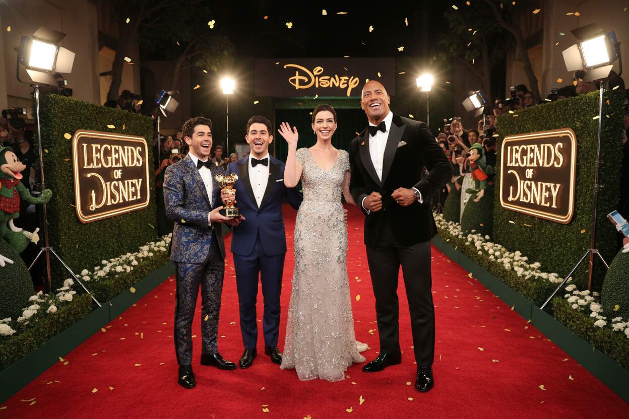 Disney D23: Anne Hathaway, Dwayne Johnson y más reciben el reconocimiento Legend of Disney